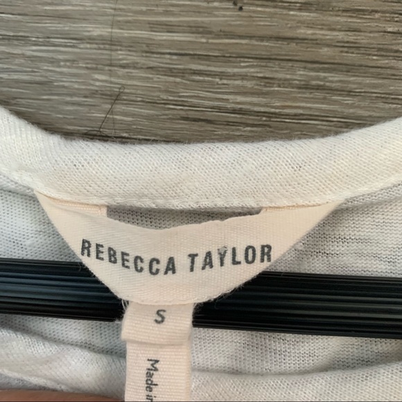 Rebecca Taylor Linen and Silk Blouse  Size S - Picture 9 of 11